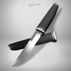НЕВИДИМИЙ II (чорний) ексклюзивний ніж ручної роботи майстра студії Fomenko Knifes, купити замовити в Україні (Elmax – порошкова сталь)